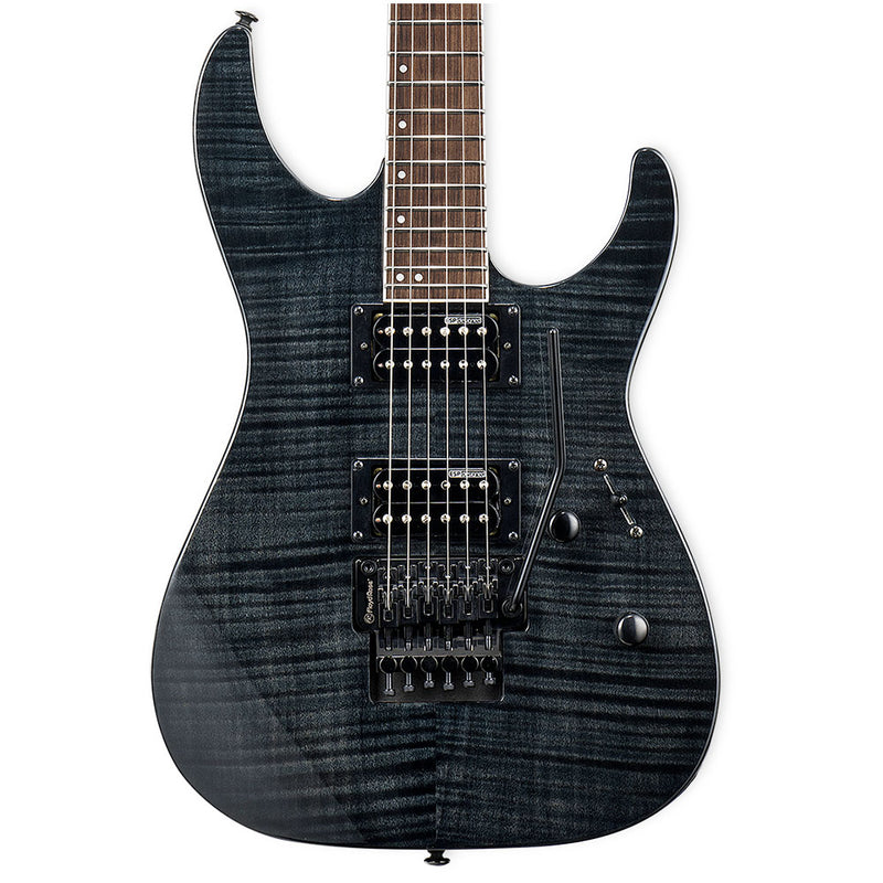 Guitarra Eléctrica M-200 Flamed Maple See Thru Black