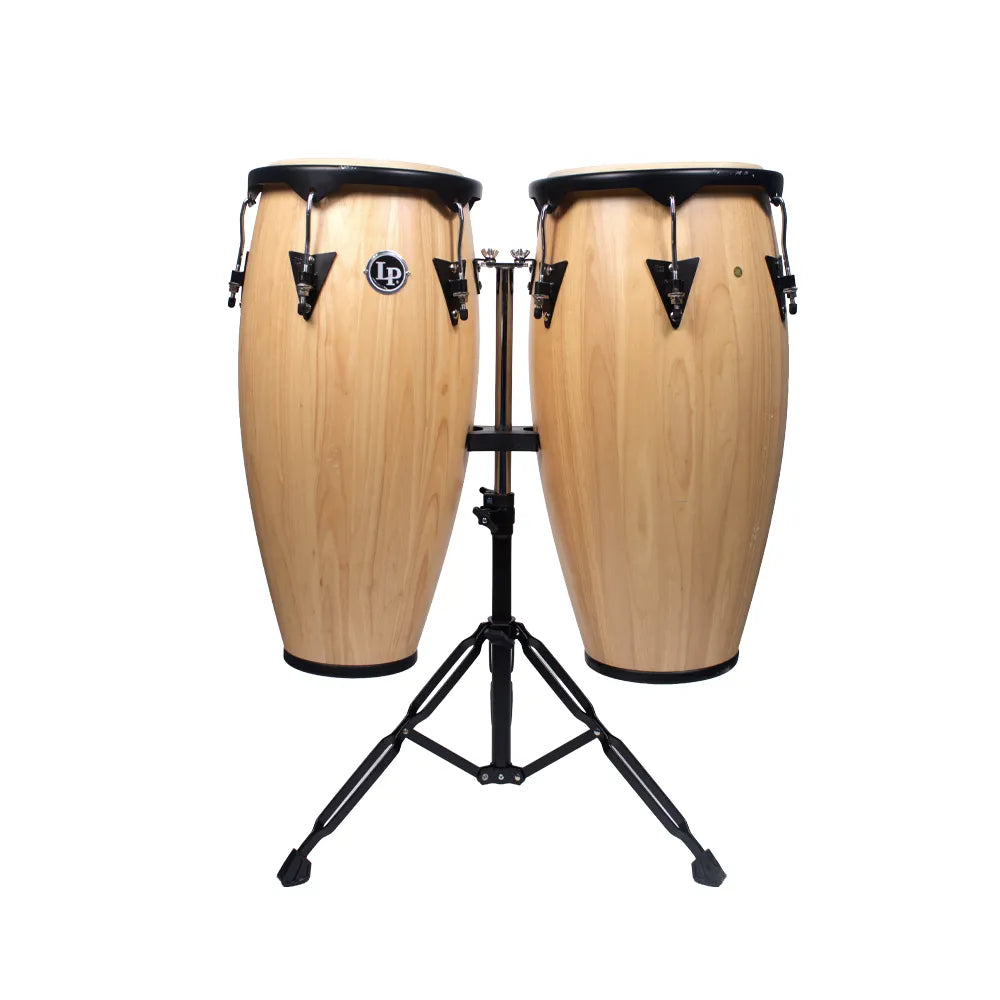 Congas LP City 11&12 in Madera Natural con Atril LP647NYAW