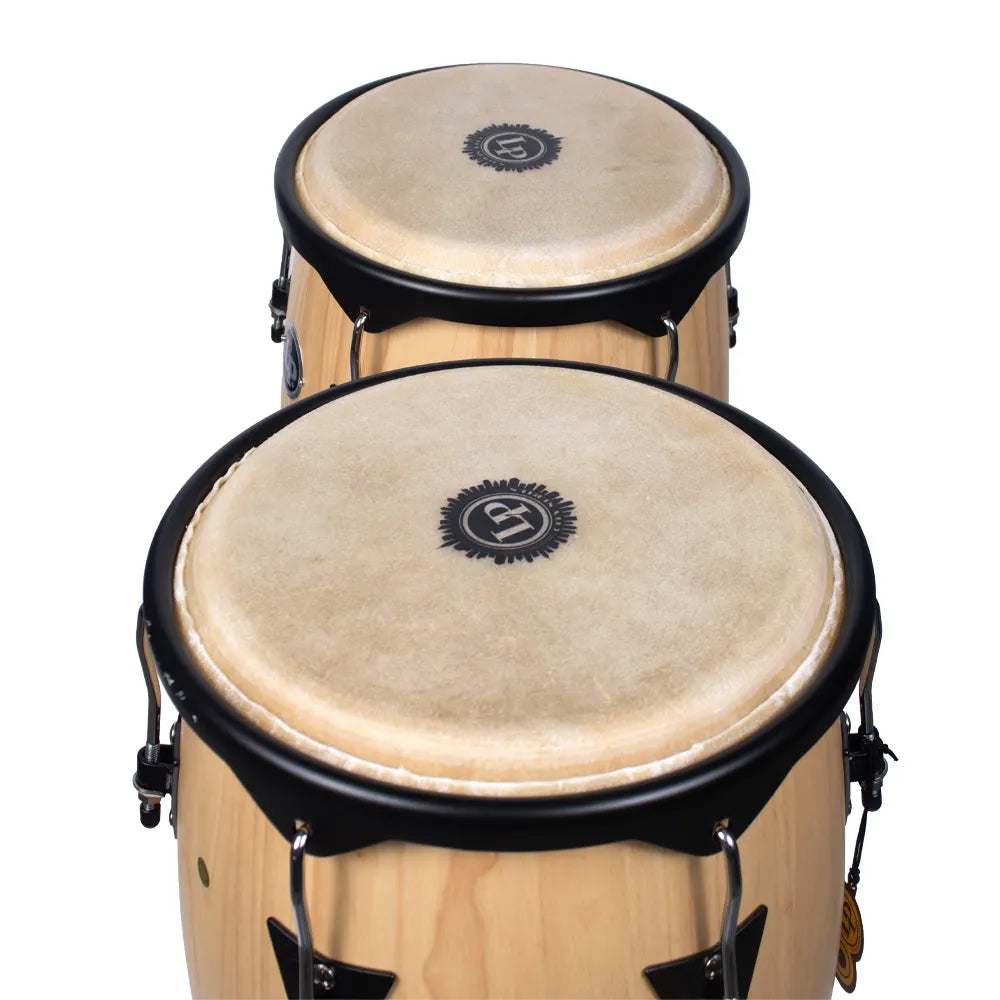 Congas LP City 11&12 in Madera Natural con Atril LP647NYAW