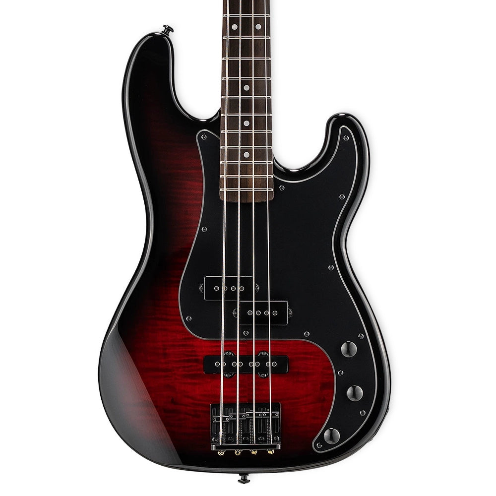 Esp LSURV204DXREDBURST Bajo Eléctrico LTD Surveyor204DX Red Burst
