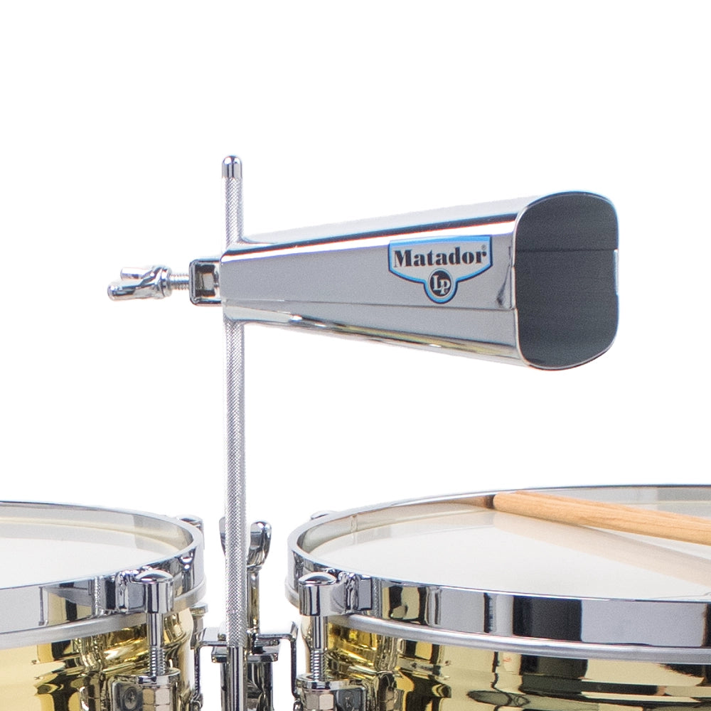 Lp M257B Timbales Matador 14" y 15" Laton con Atril para Cencerro