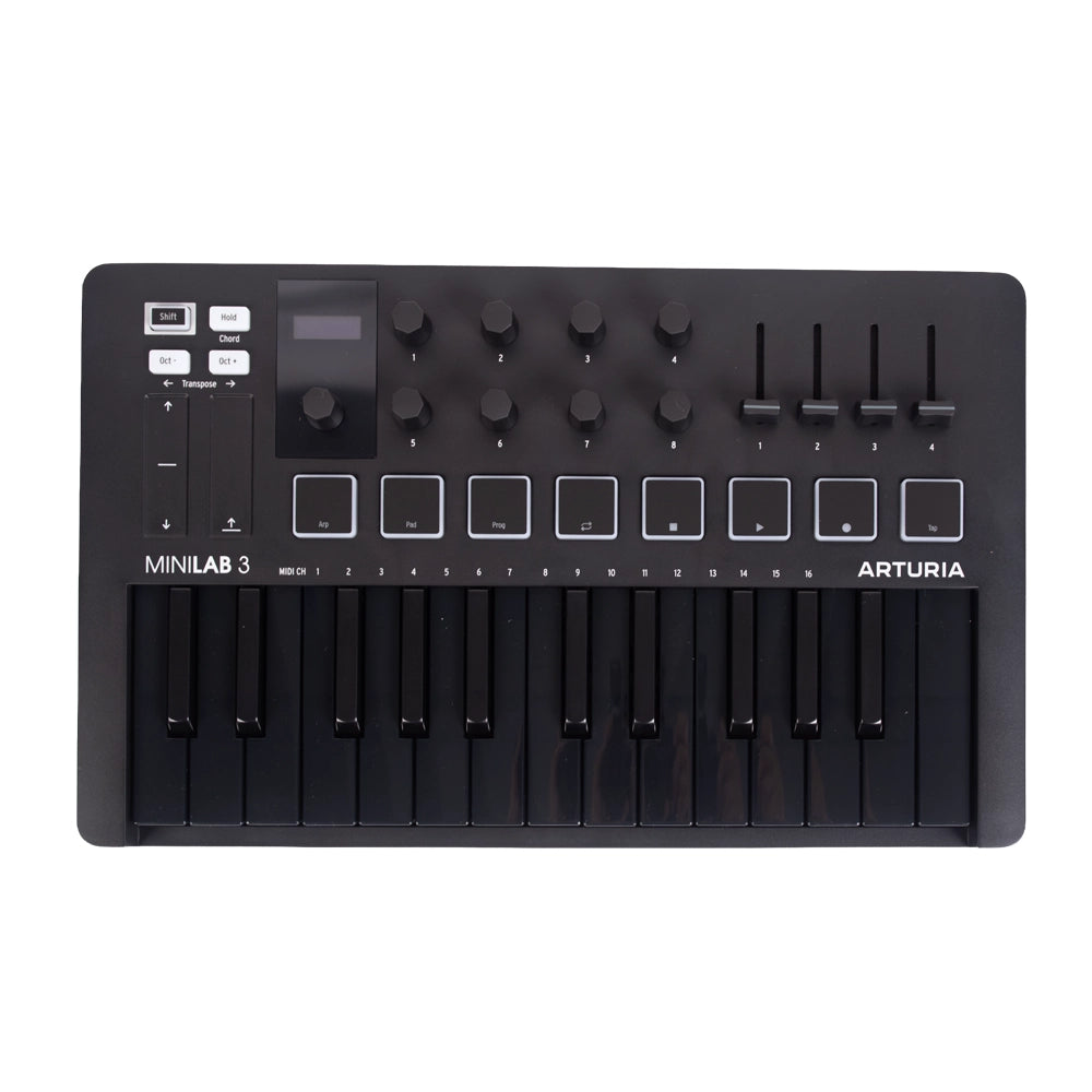 Arturia MINILAB3DB Controlador de Teclado MIDI USB de 25 Teclas Negro