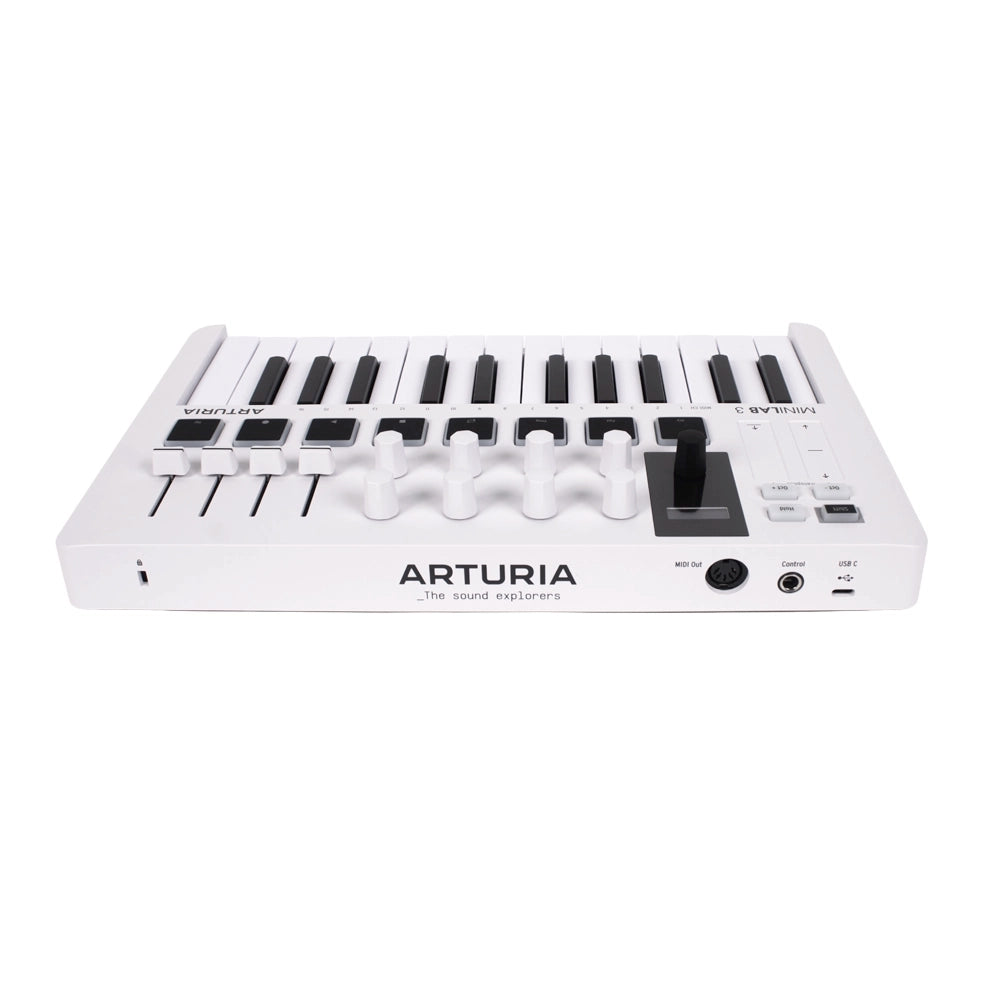 Arturia MINILAB3WH Controlador de Teclado MIDI USB de 25 Teclas Blanco