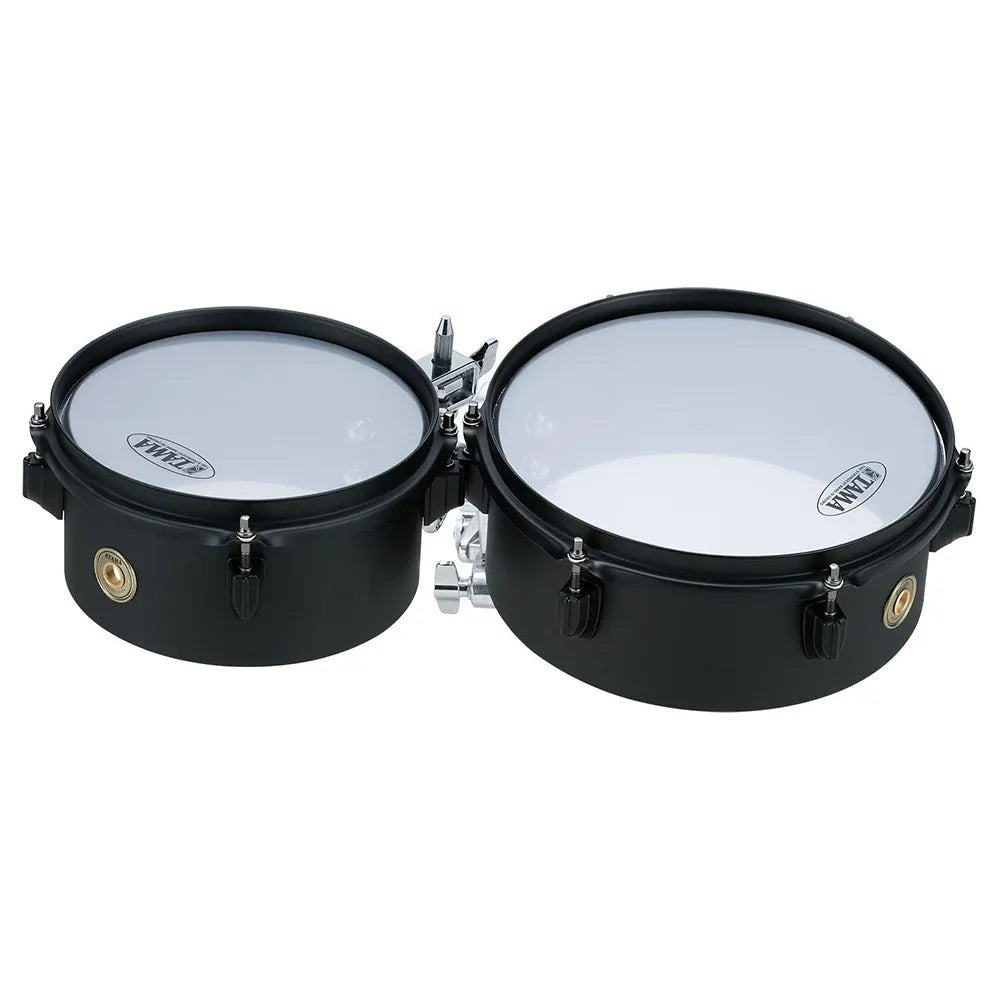 Tama MT810STBK Mini Timbales Metalworks 4x8" + 4x10" Metal con Soporte