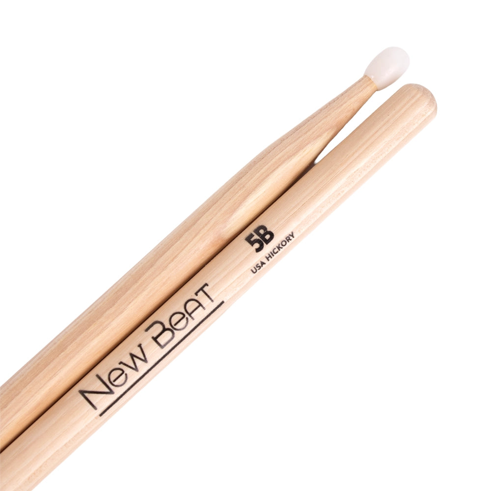 New Beat NB5BN Baquetas 5B Punta de Nylon