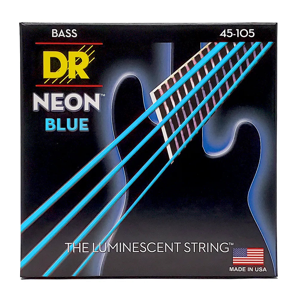 Dr Nbb45 Encordadura Bajo Eléctrico 45/105 Medium Neon Blue