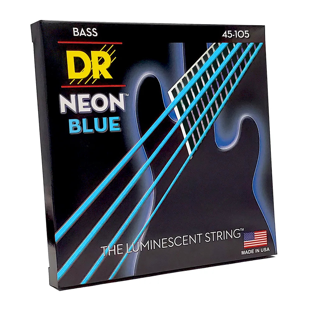 Dr Nbb45 Encordadura Bajo Eléctrico 45/105 Medium Neon Blue