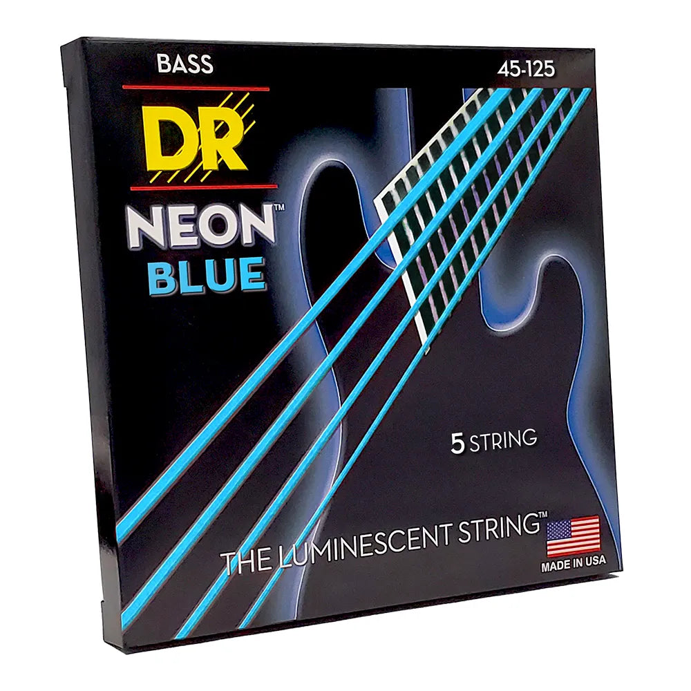 Dr Nbb545 Encordadura Bajo Eléctrico 45/125 Medium Neon Blue