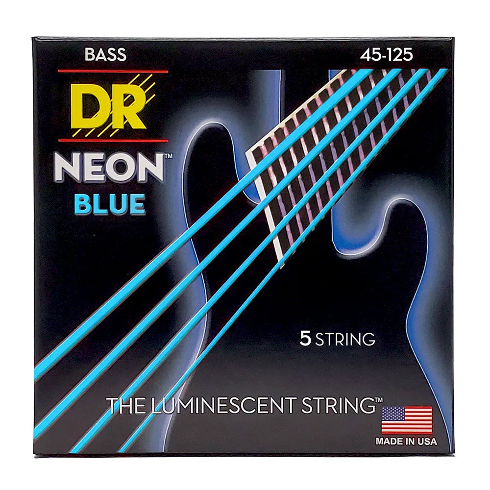 Dr Nbb545 Encordadura Bajo Eléctrico 45/125 Medium Neon Blue