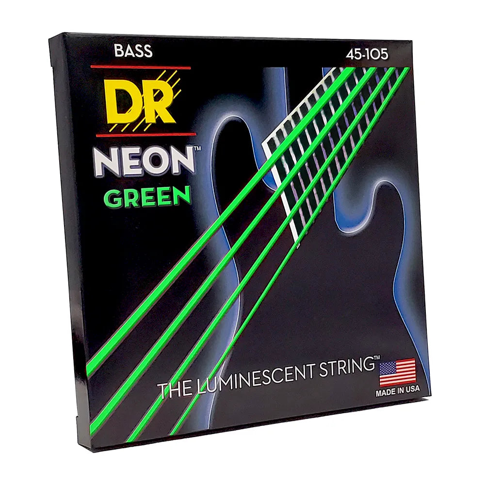 Dr Ngb45 Encordadura Bajo Eléctrico 45/105 Medium Neon Verde