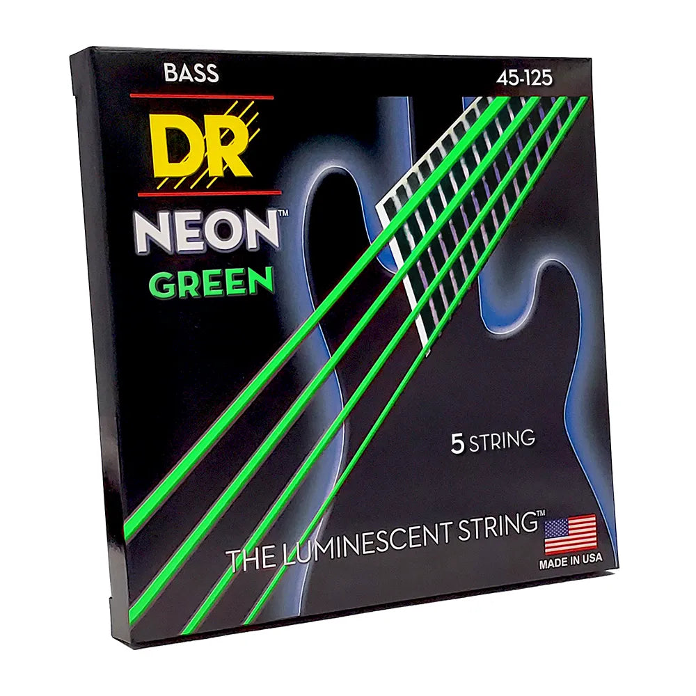 Dr Ngb545 Encordadura Bajo Eléctrico 45/125 Medium Neon Verde