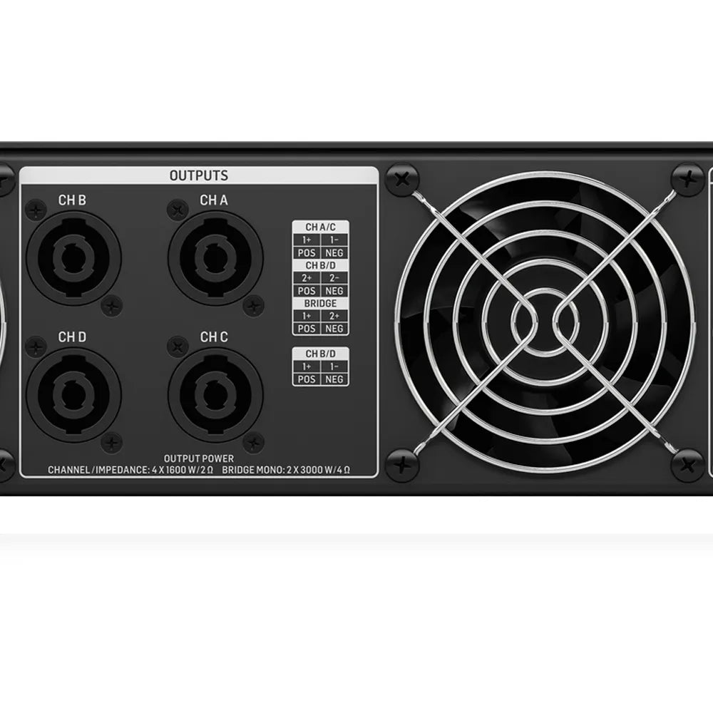 Behringer NX46000 amplificador Poder 4 Canales