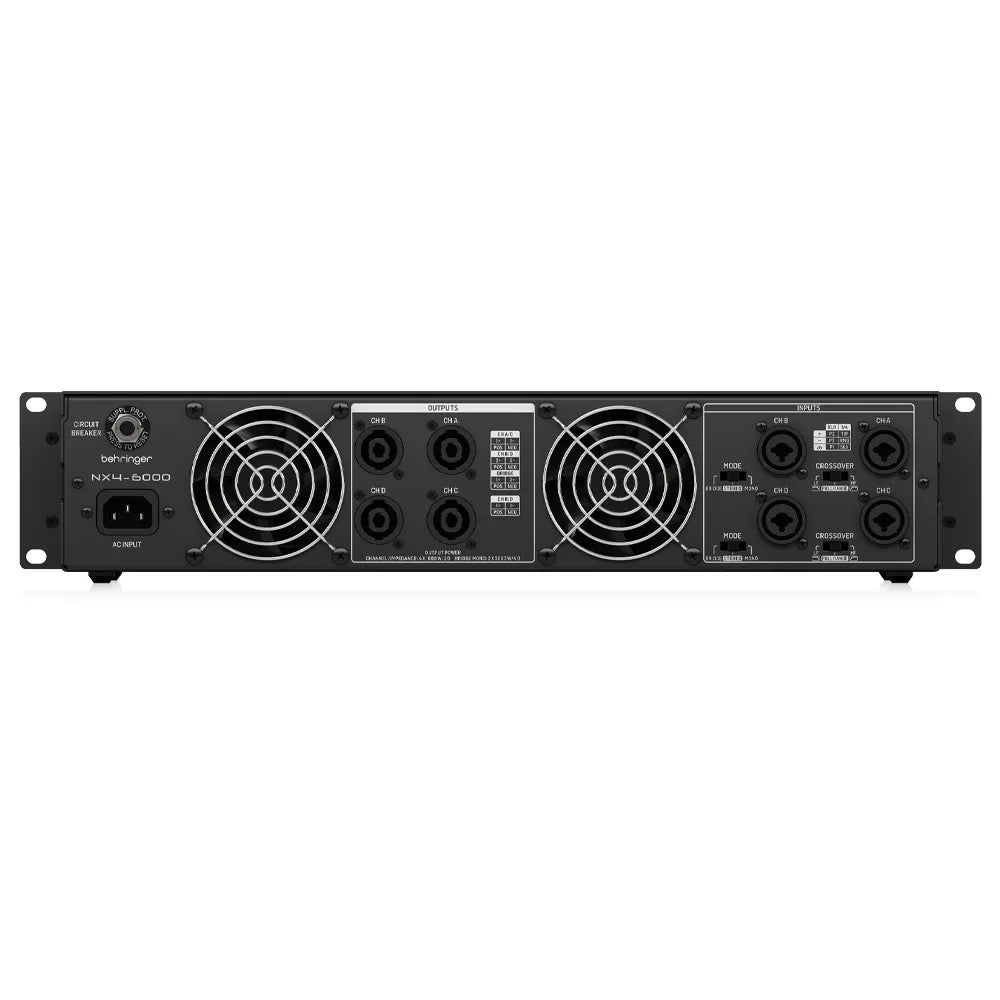 Behringer NX46000 amplificador Poder 4 Canales