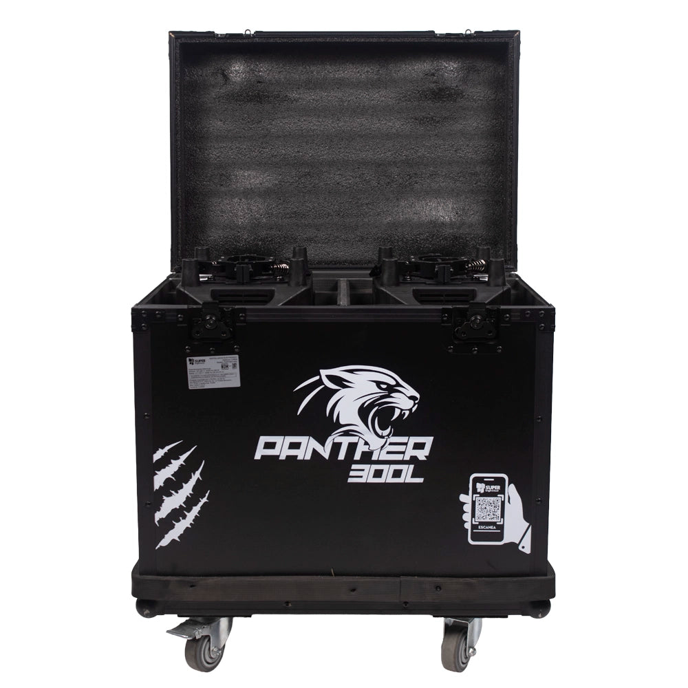 Super Bright PANTHER300L Cabeza Beam Led 300W + Aro Led RGB Estuche con 2