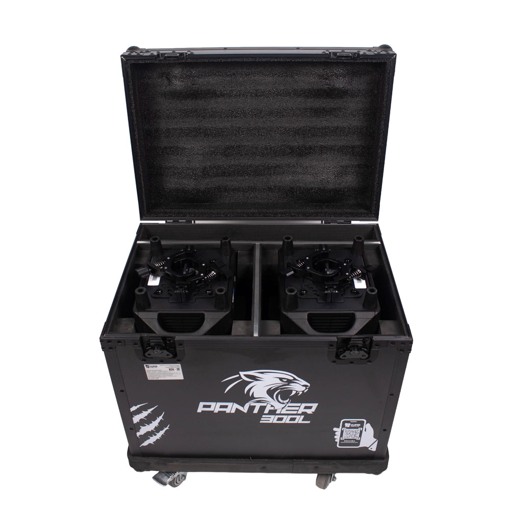 Super Bright PANTHER300L Cabeza Beam Led 300W + Aro Led RGB Estuche con 2