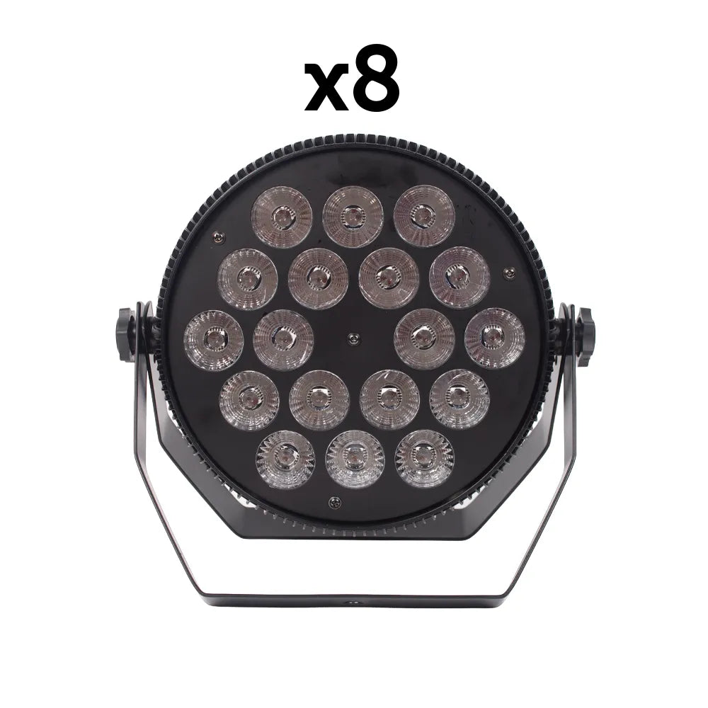 Iluminación LitePro Par180slimuv Estuche con 8 Piezas SUPERBRIGHT PAR180SLIMUV