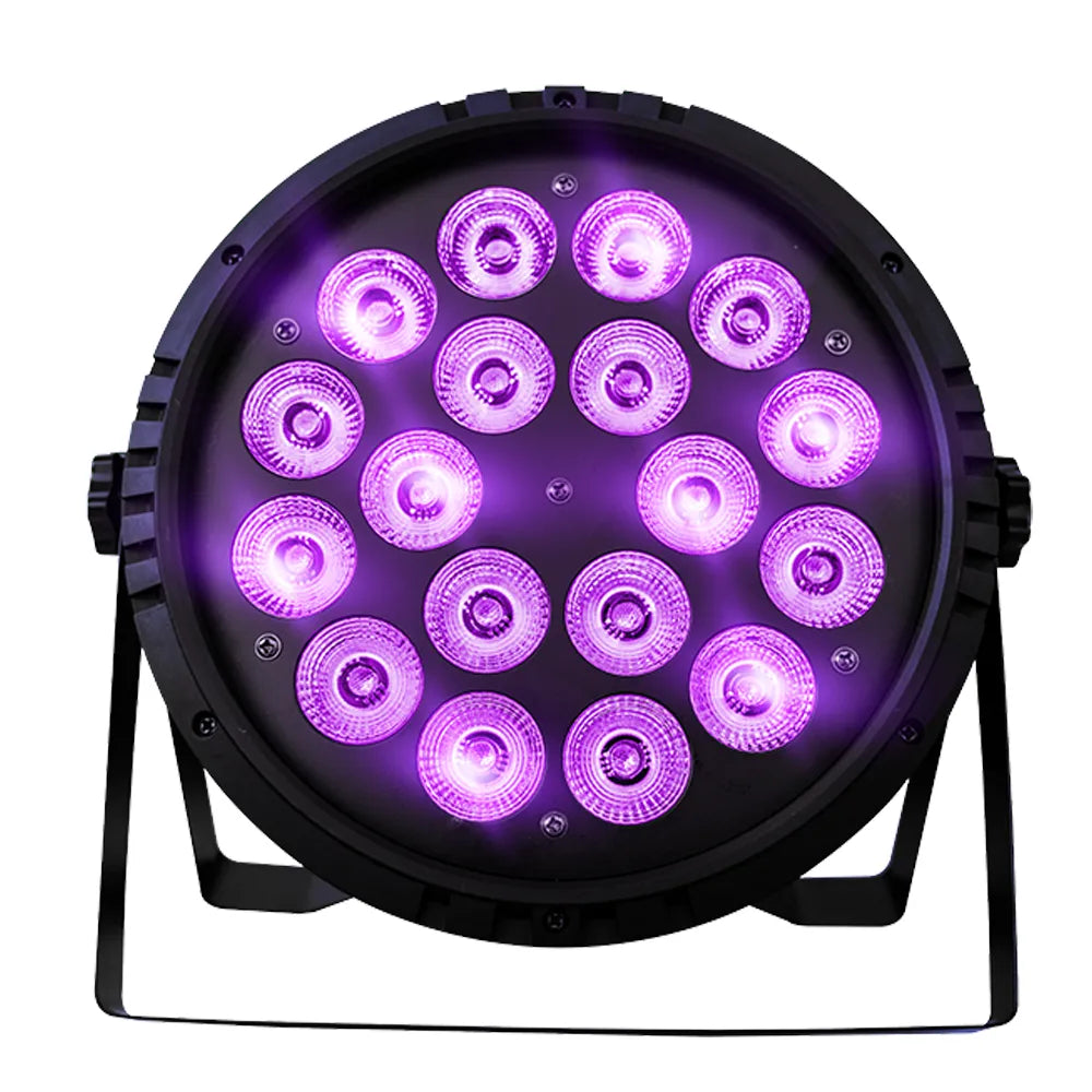 Super Bright PAR188A Iluminación Par 18 Leds de 18w RGBA