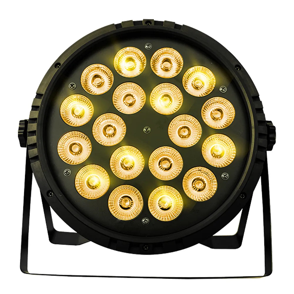 Super Bright PAR188A Iluminación Par 18 Leds de 18w RGBA