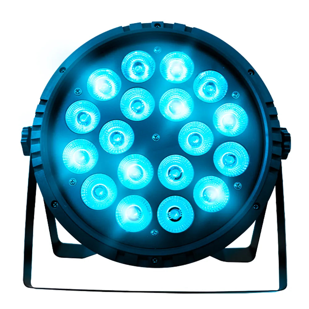 Super Bright PAR188A Iluminación Par 18 Leds de 18w RGBA