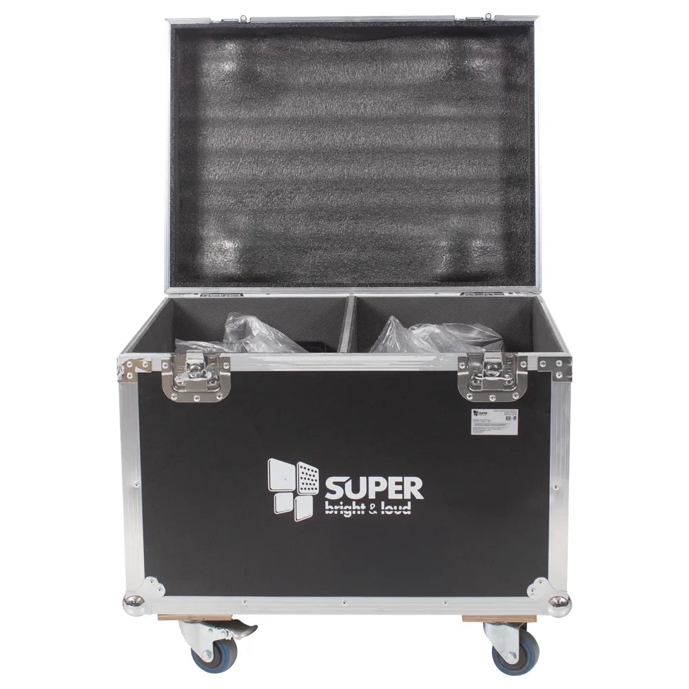 Super Bright par824 Par 80 leds de 8w rgb Estuche con 6 piezas