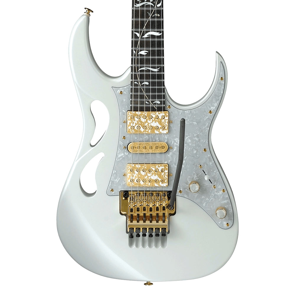 Ibanez PIA3761SLW Guitarra Eléctrica Steve Vai Blanco C/Estuche