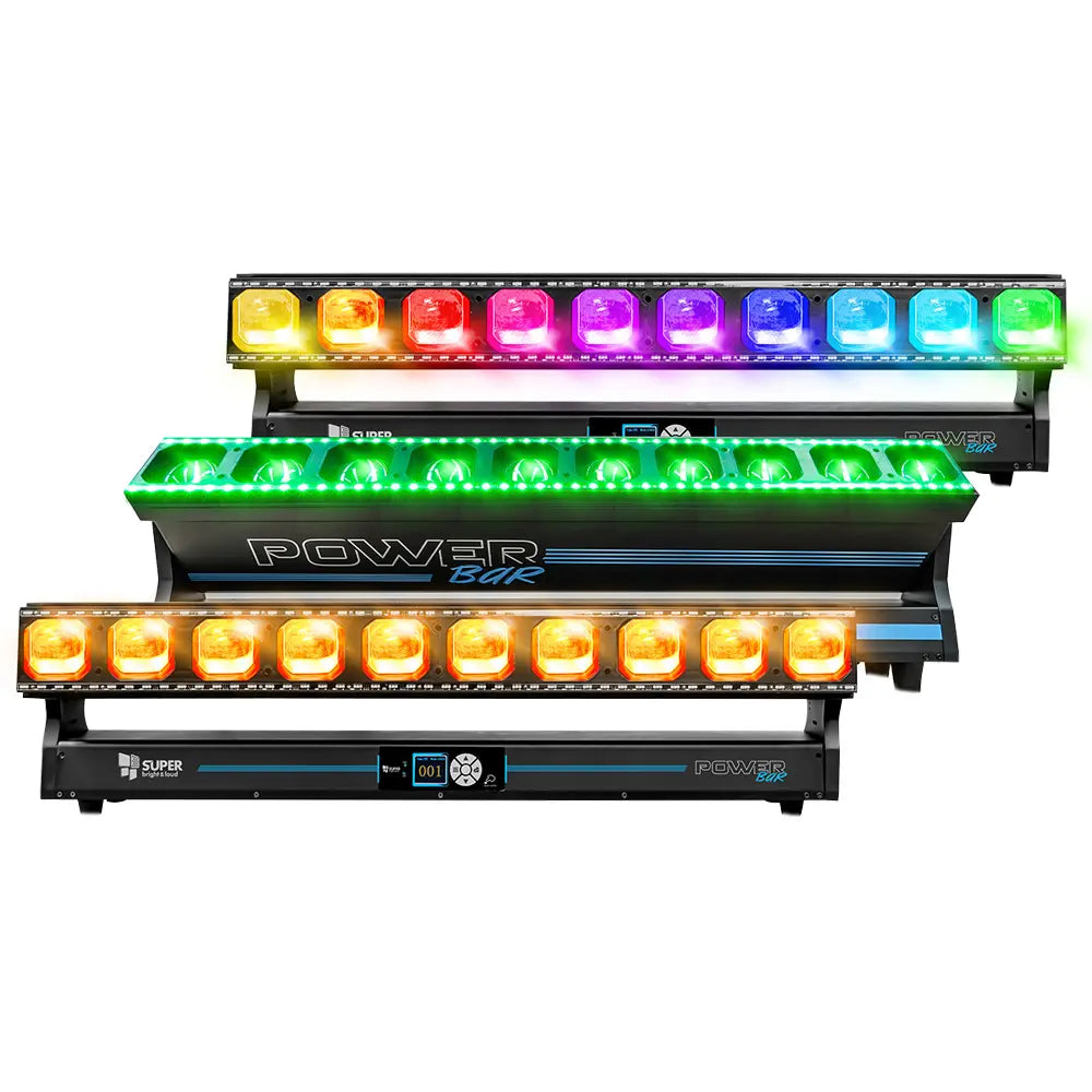 Super Bright POWERBAR Iluminación Barra Led 10 X 60 W Rgbw 4 En 1