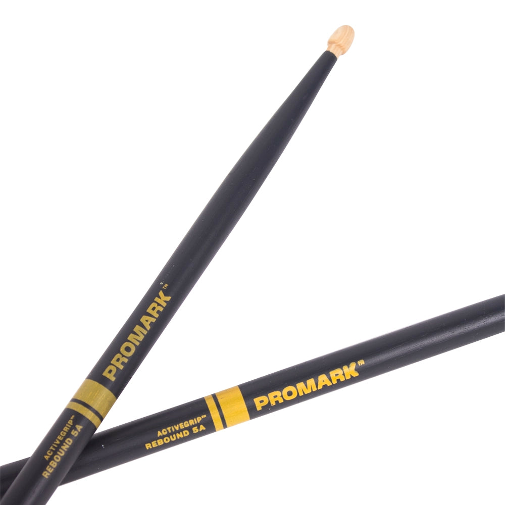 Promark R5AAG Baquetas 5A Activegrip Acorn Rebound Hickory Punta de Madera