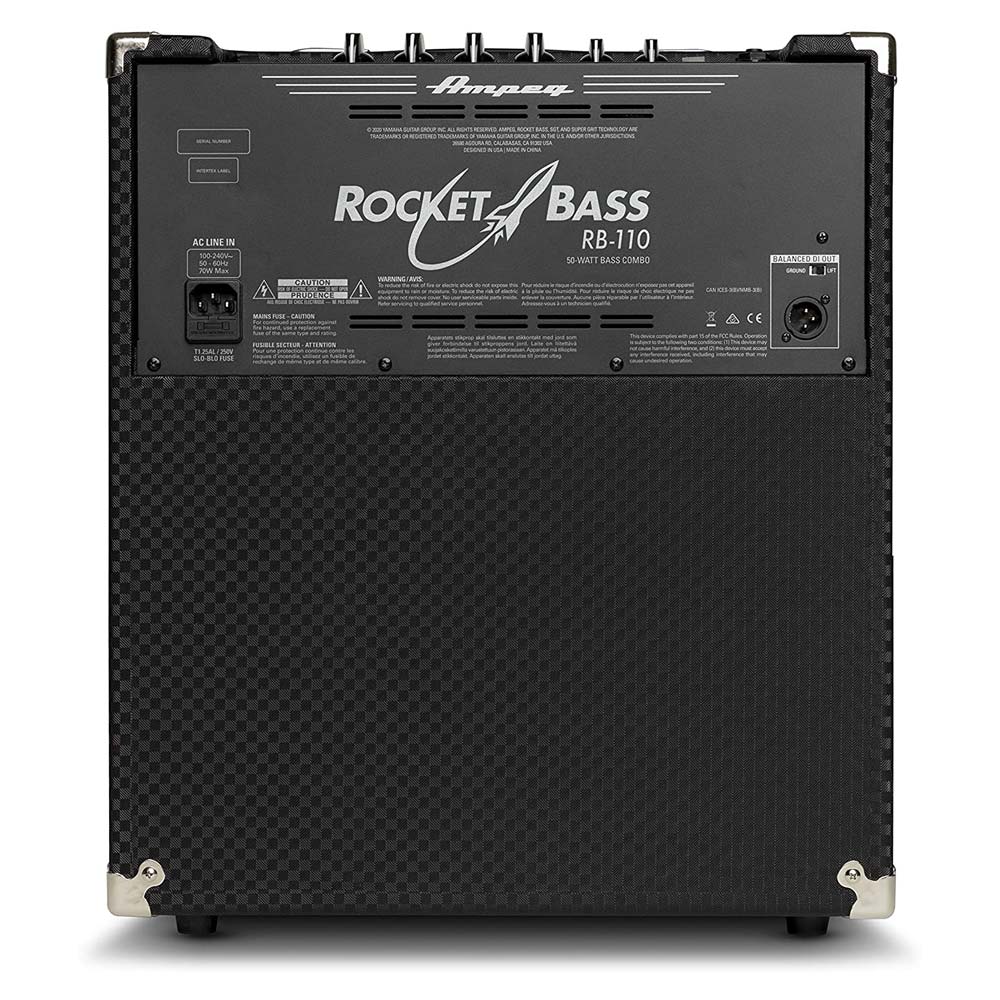 Combo Para Bajo Ampeg Rb110 50w 1x10in Eq 3-Band Overdrive Y Salida Xlr RB110