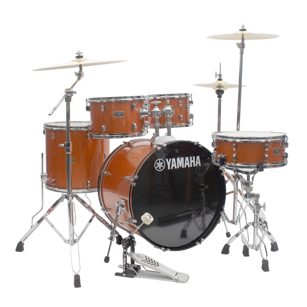 Yamaha Rdp2f5orguset Batería Rydeen Naranja Glitter C/Herrajes Y Platillos