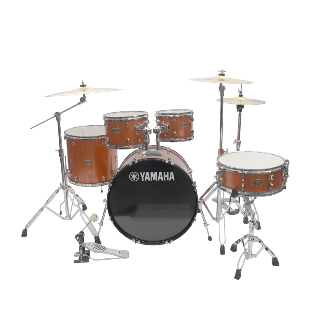 Yamaha Rdp2f5orguset Batería Rydeen Naranja Glitter C/Herrajes Y Platillos