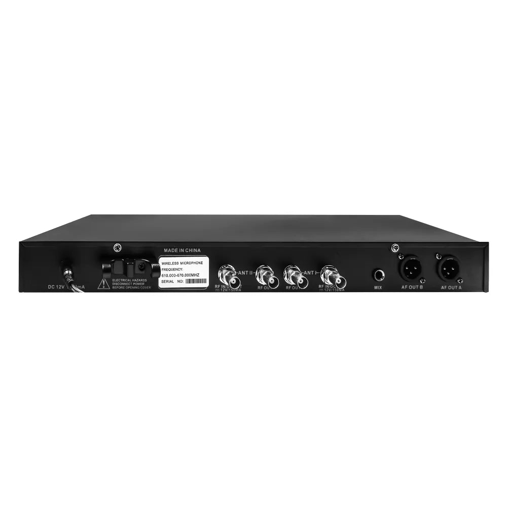 Melo RF200 Set 2 Sistema Micrófono Inalámbrico Color Acero
