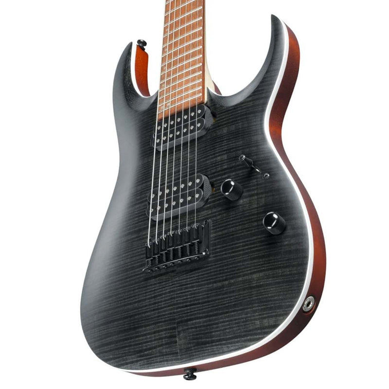 Guitarra Eléctrica Ibanez rga742fmtgf rga de 7 cuerdas gris transparen