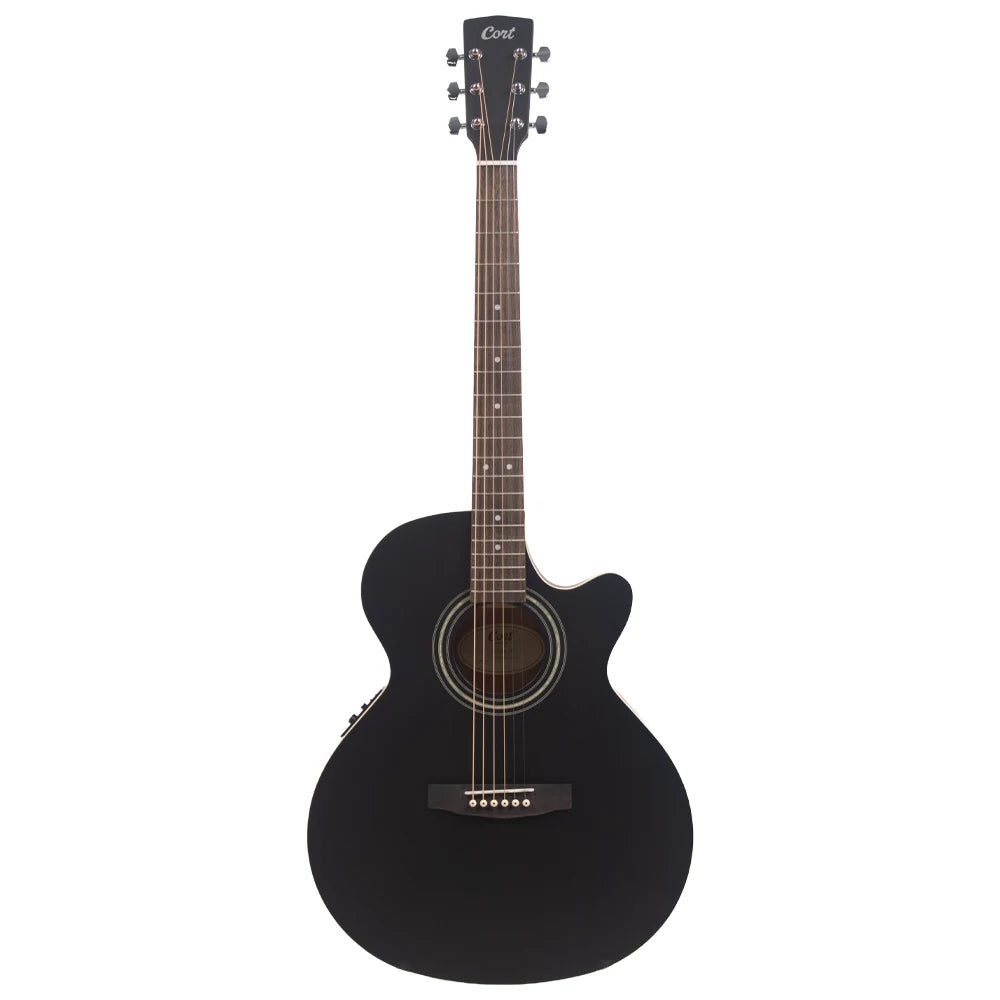 Cort SFXMEBKS Guitarra Electroacústica Negra Mate