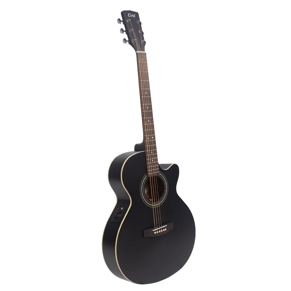Cort SFXMEBKS Guitarra Electroacústica Negra Mate