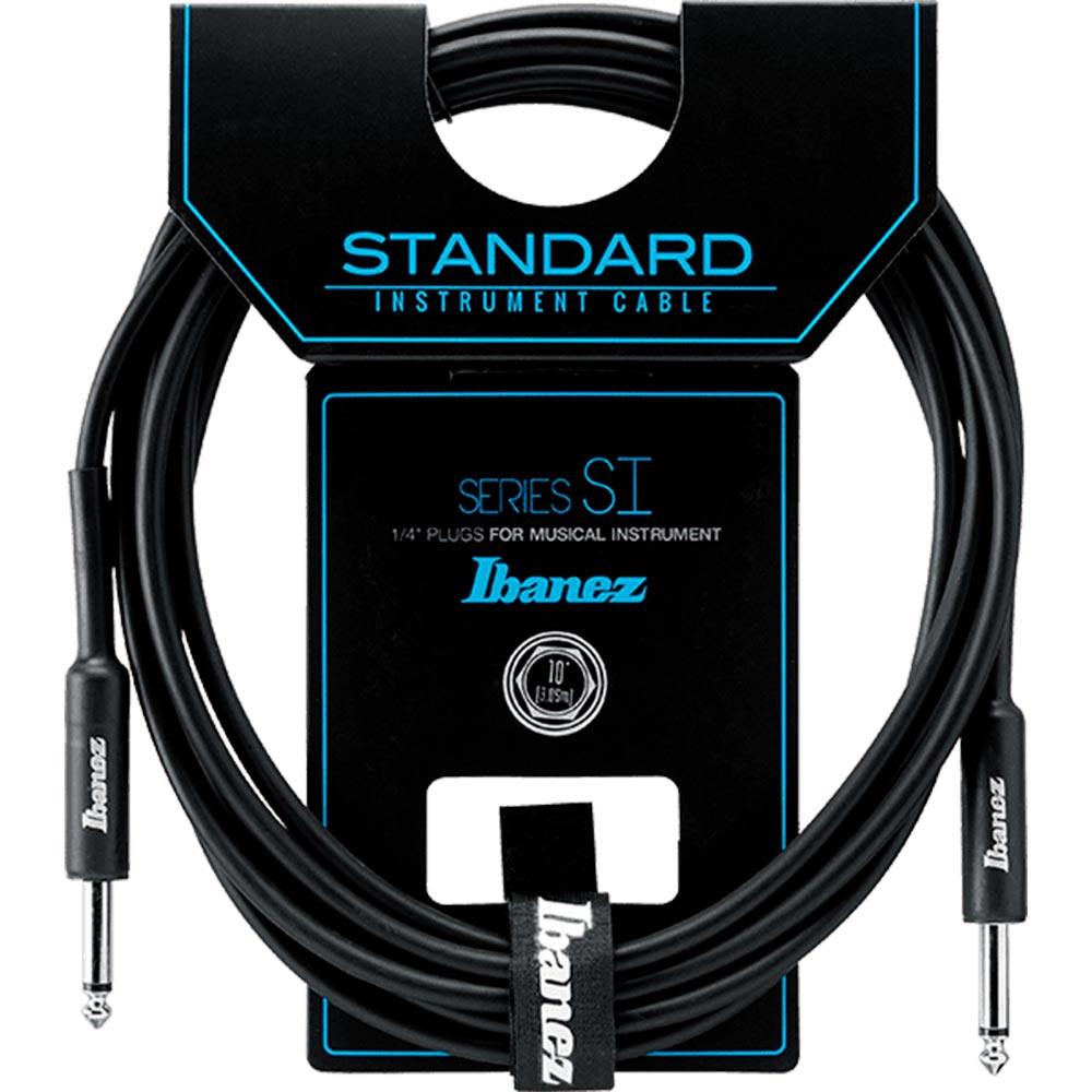 Cable para Instrumento 3.05m 1/4in Plug Negro IBANEZ SI10