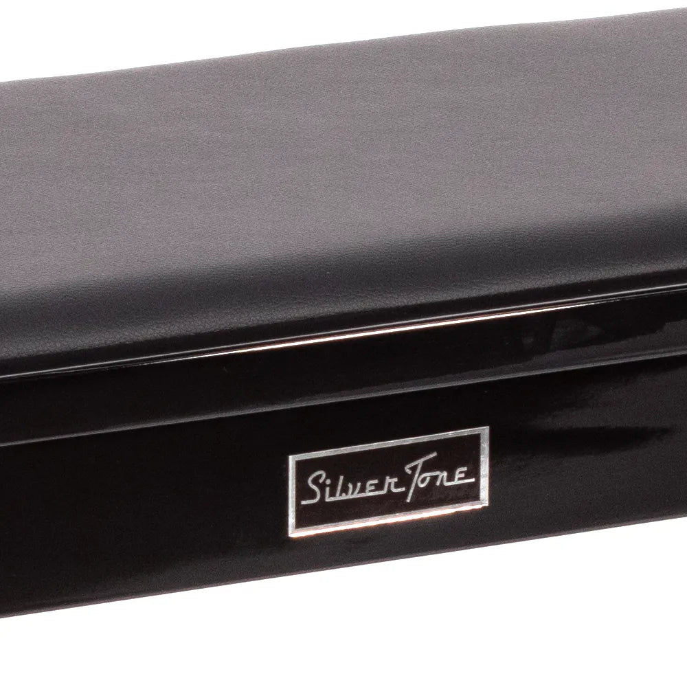 Silvertone Slbc006 Banco para Piano con Cajón Negro