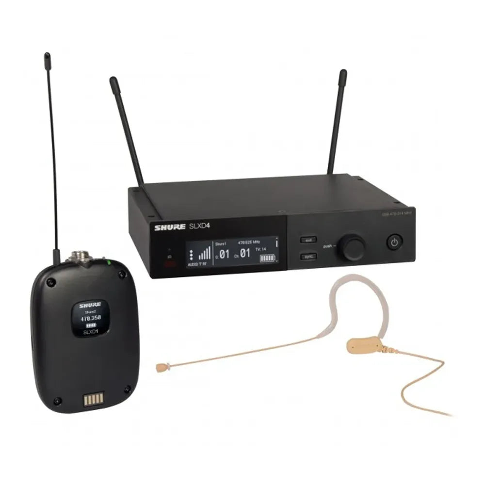 Shure SLXD14PLUS153TG57 Micrófono Inalámbrico de diadema miniatura MX153T