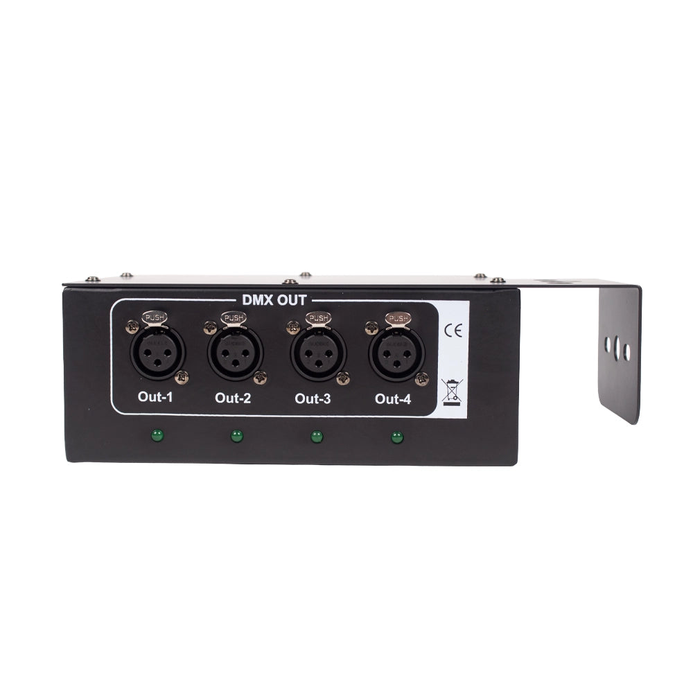 SUPERBRIGHT SPLITTER4 Amplificador Super Bright Splitter4 señal DMX 1 in 4 out
