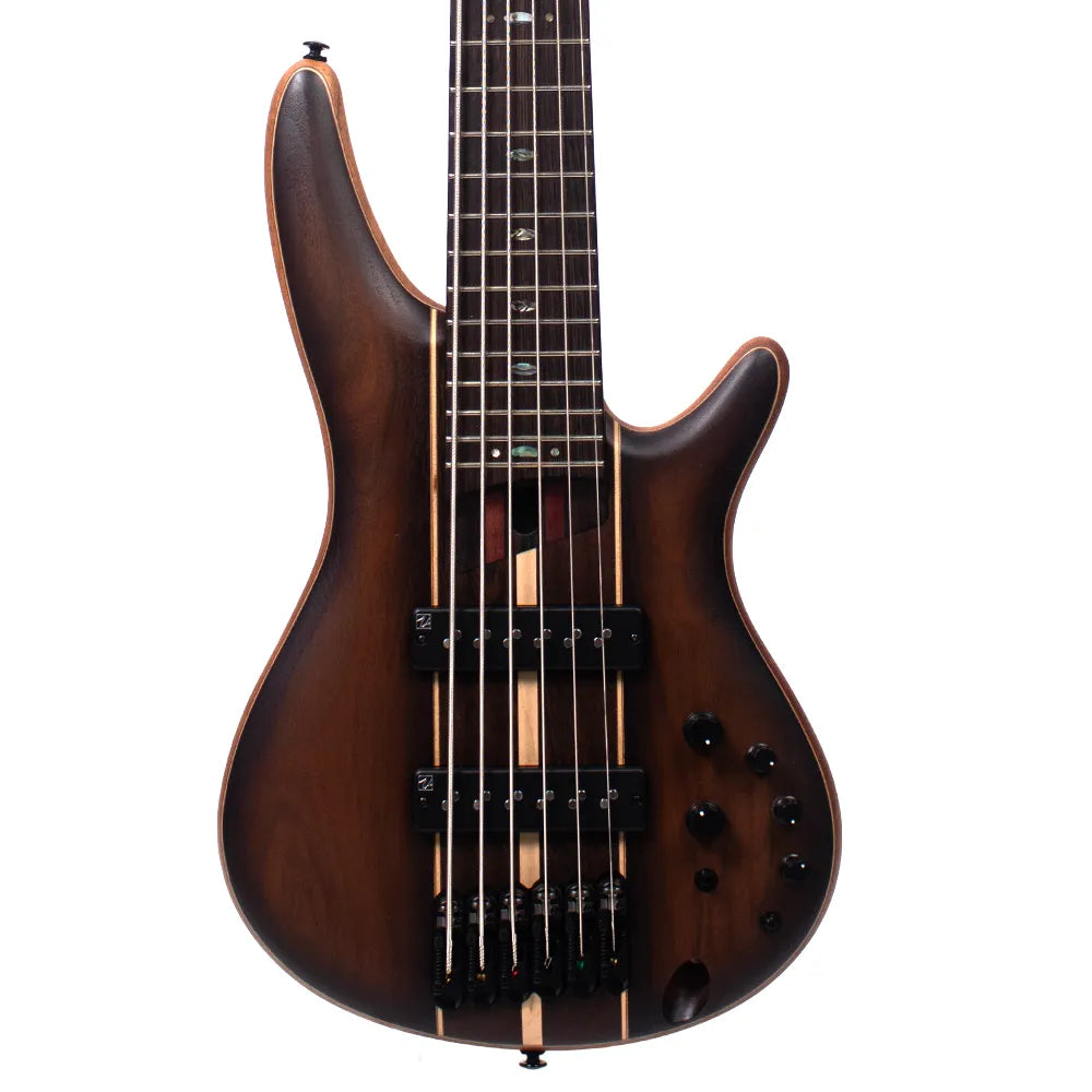 Ibanez SR1356BDUF Bajo Eléctrico SR 6 Cuerdas Café Sombreado Mate con Funda