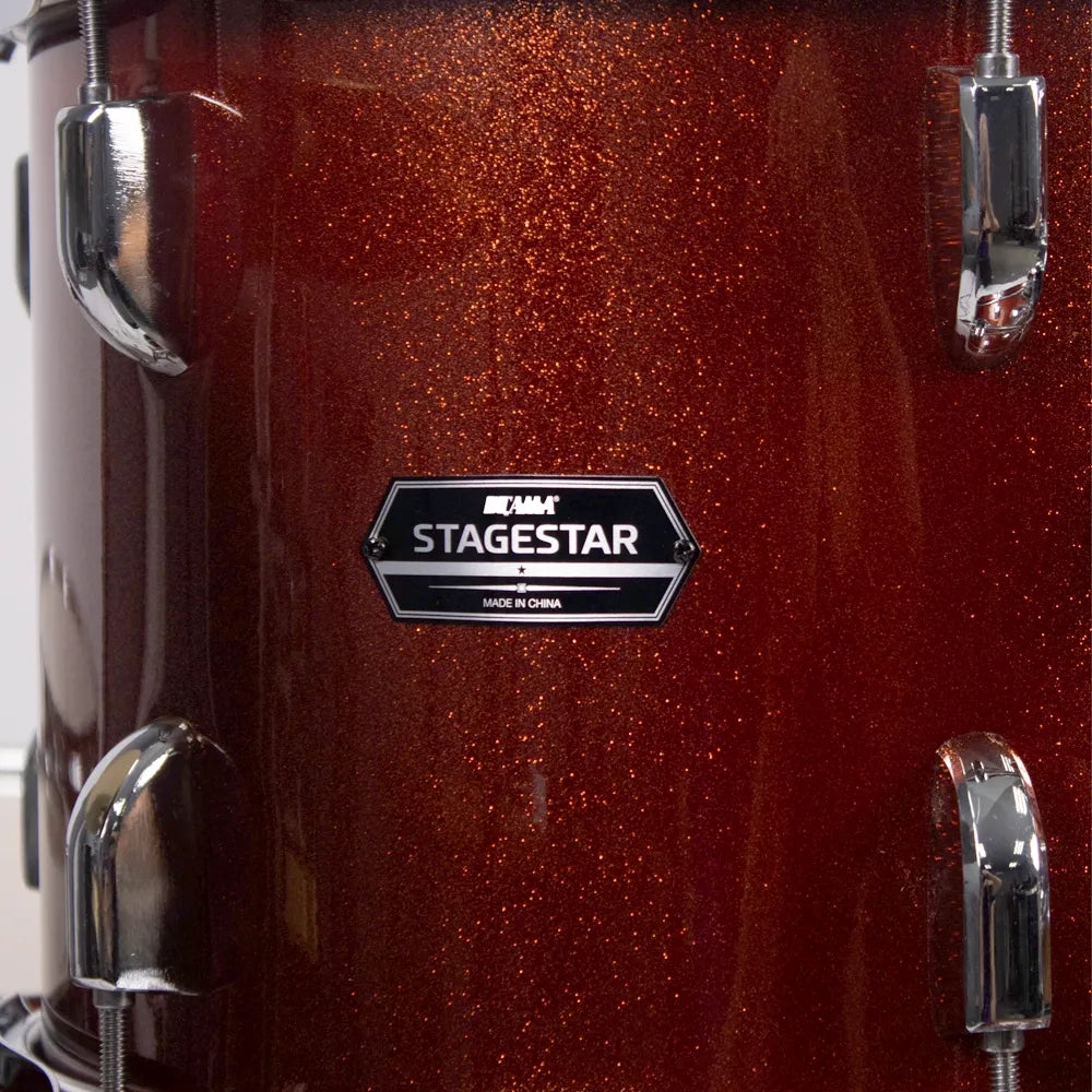Tama ST62H6CSCP Bateria Acústica Stagestar de 6 piezas Cobre Brillante con Atriles, Asiento y Platillos