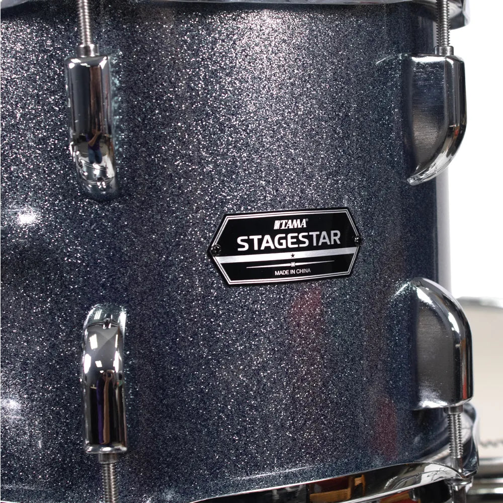 Tama ST62H6CSEM Bateria Acústica Stagestar de 6 piezas Azul Agua Brillante con Atriles, Asiento y Platillos