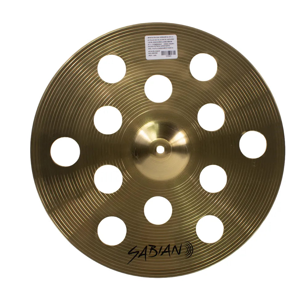 Sabian Sbr1600 Platillo 16" Sbr O-Zone