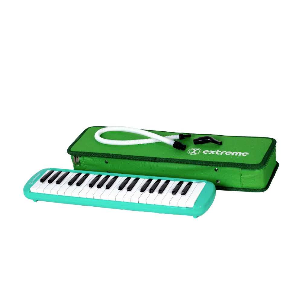 Extreme Exml012 Melódica 37 Teclas Verde 3 Octavas C/ Estuche