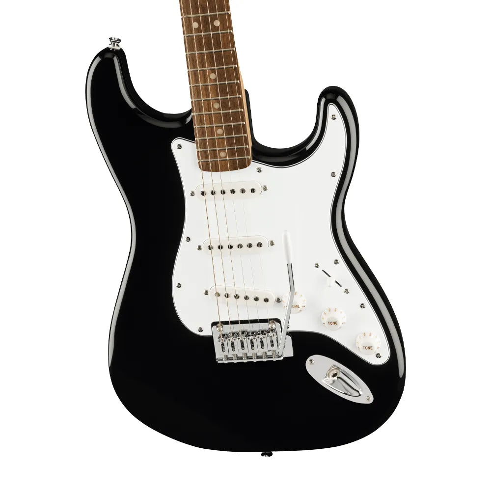 Fender 0372873206 Guitarra Eléctrica Affinity Series Stratocaster Mustang Micro Pack Black, Gig Bag HD9 MX CHN BR