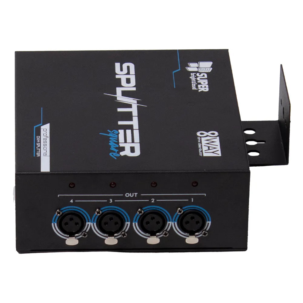 Super Bright Splittersquare Amplificador Señal Dmx 1 In 8 Out