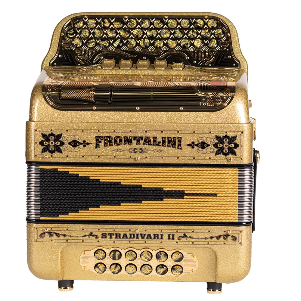 Frontalini Stradivariii Acordeón Ultracompacto 34 Botones 5 Reg Gold