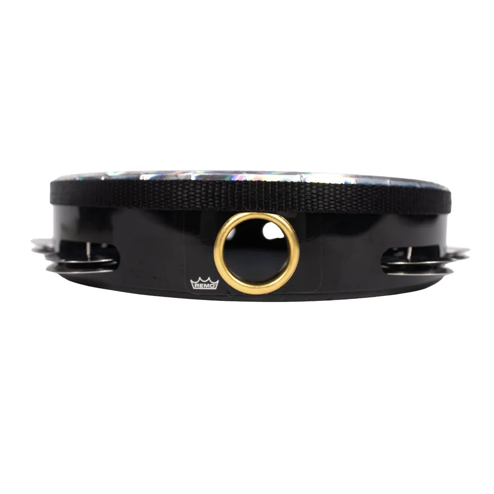 Remo TA410849 Pandero 8" 1Hilera Negro