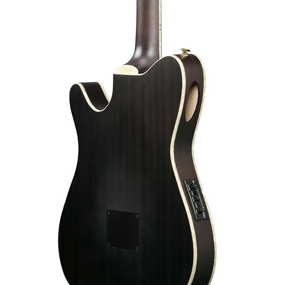 Ibanez Tod10ntkf Guitarra electroacústica Tim Hernson Negro Transparente Mate