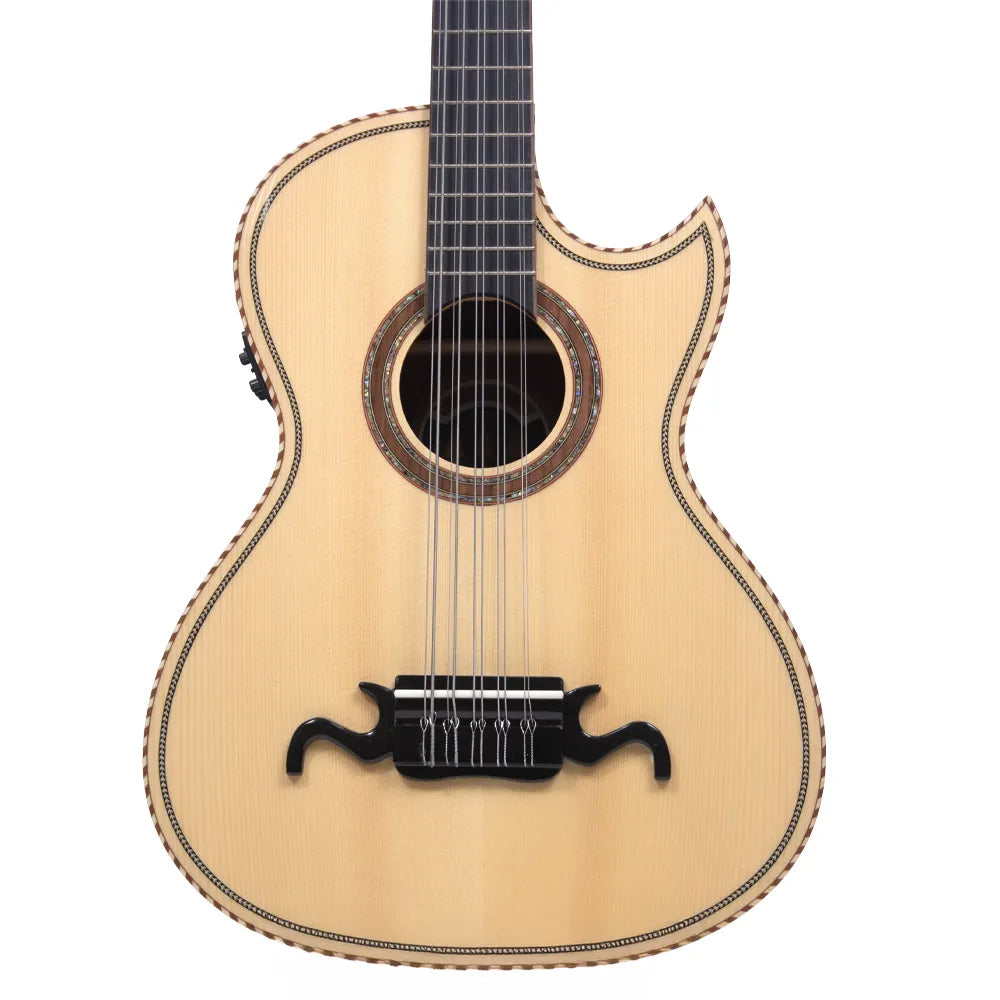 Tres Pinos Tpbq100Nt Bajo Quinto Electroacústico Natural Sapele