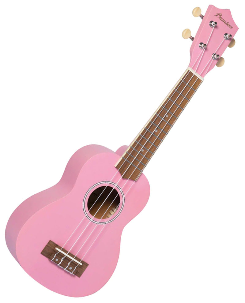 Ukulele Bamboo U21lpk Soprano Estudio Rosa Claro con Funda U21LPK